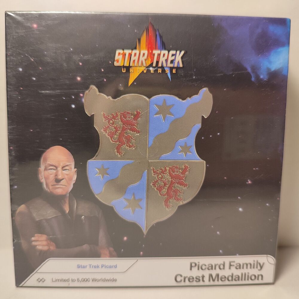 Star Trek Picard Family Crest Medallion Official Limited Edition Metal Figurine